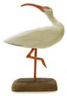 white ibis Hand Carved Shore Bird Decoy