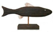 fish wood carving, folk art